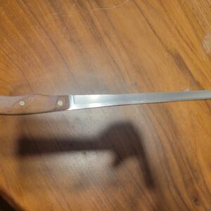 Wood Handle Cutco Stainless Steel Slicing Knife